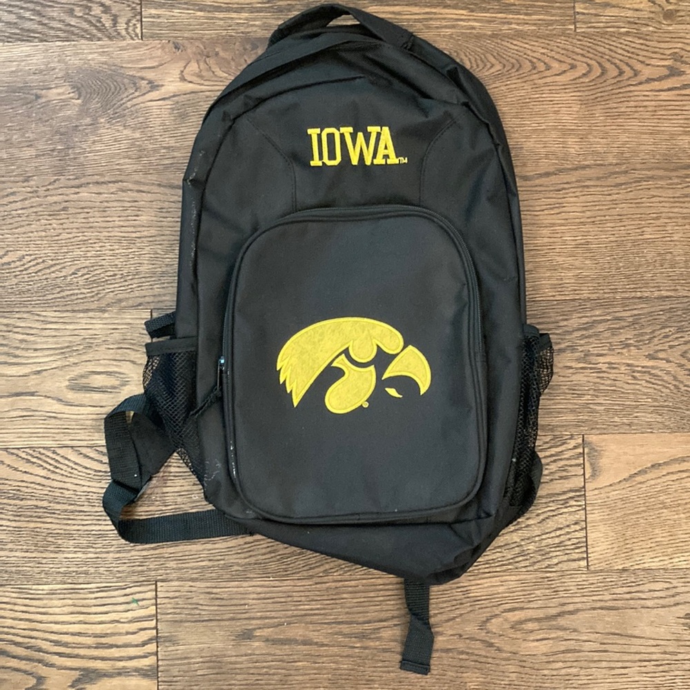 Iowa Hawkeyes Embroidered Backpack